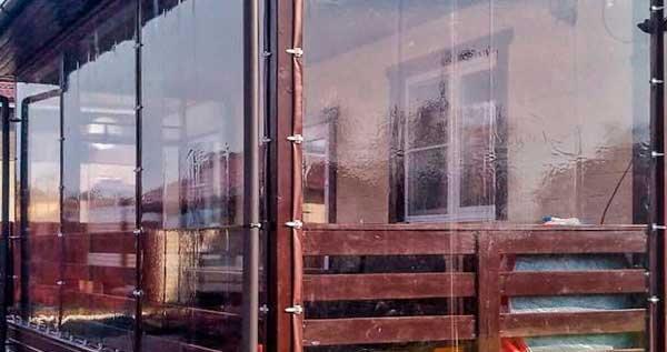 Панорамные окна из ПВХ для террасы